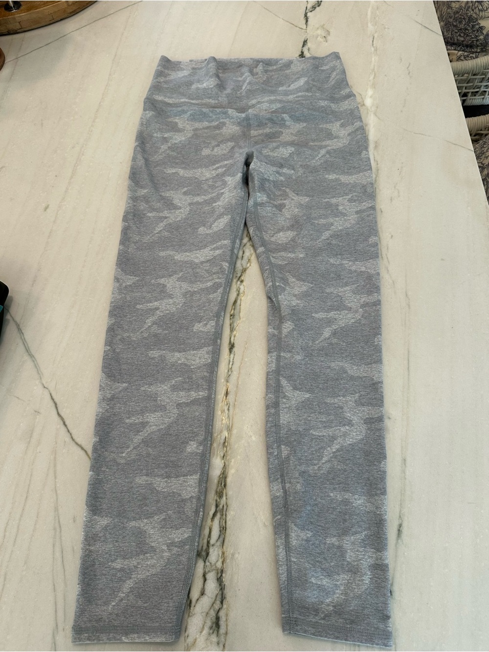 Vuori Grey Camouflage Leggings - Comfortable Everyday Bottoms